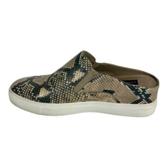 Steven by Steve Madden Womens 8M CLAUDINE Slide Shoes Mules Green Brown Snake - Picture 3 of 12